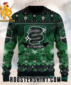 Let’s become Slytherin Harry Potter Pattern Ugly Christmas Sweater