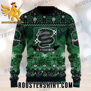 Let’s become Slytherin Harry Potter Pattern Ugly Christmas Sweater