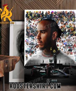 Lewis Hamilton New Design Poster Canvas Gift For Mercedes-AMG PETRONAS F1 Team Fans