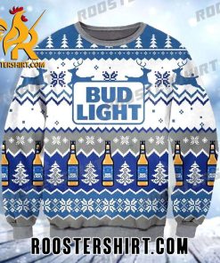 Limited Edition Beer Bud Light Pattern Ugly Sweater