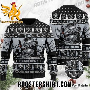 Limited Edition Las Vegas Raiders Jack Skellington Halloween Ugly Christmas Sweater