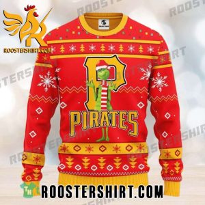 Limited Edition Pittsburgh Pirates Logo With Funny Grinch Christmas Red Ugly Sweater
