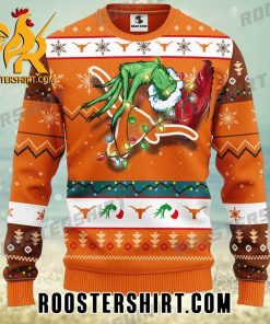 Limited Edition Texas Longhorns Grinch Christmas Ugly Sweater