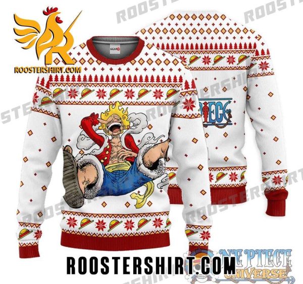 Luffy Gear 5 One Piece Anime Ugly Christmas Sweater