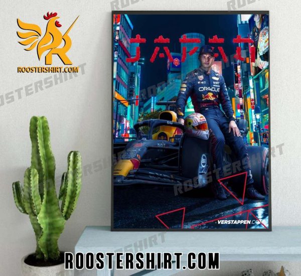 Max Verstappen Red Bull Racing Japanese Grand Prix 2023 Poster Canvas