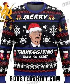 Merry Joe Biden Thanks Giving Trick Or Treat Ugly Sweater