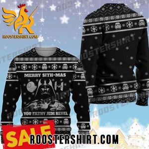 Merry Sith-Mas You Filthy Jedi Rebel Darth Vader Star Wars Ugly Sweater