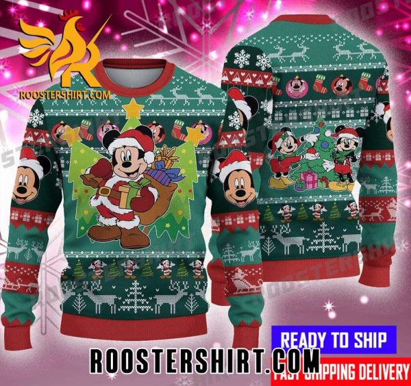 Mickey Mouse Cosplay Santa Disney Ugly Christmas Sweater