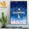 NL West Division Champions LA Dodgers 2023 Poster Canvas