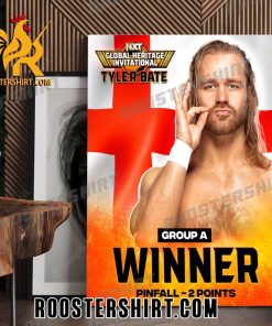 NXT Global Heritage Invitational Tyler Bate Winner Pinfall 2 Points Poster Canvas