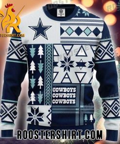 New Design For Dallas Cowboys Mix Geometry Ugly Sweater