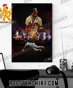 New Design Ronald Acuna Jr 40 Hr 70 SB Atlanta Braves Poster Canvas