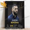 Nominated for the 2023 Ballon d’Or Karim Benzema Poster Canvas