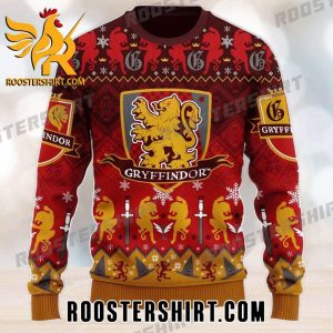 Official Gryffindor Harry Potter Pattern Ugly Christmas Sweater