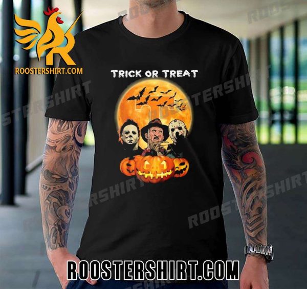 Official Horror Movie Characters Trick Or Treat Tennessee Volunteers Halloween Vintage T-Shirt