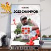 Official The 2023 Fortinet Championship winner Sahith Theegala Poster Canvas