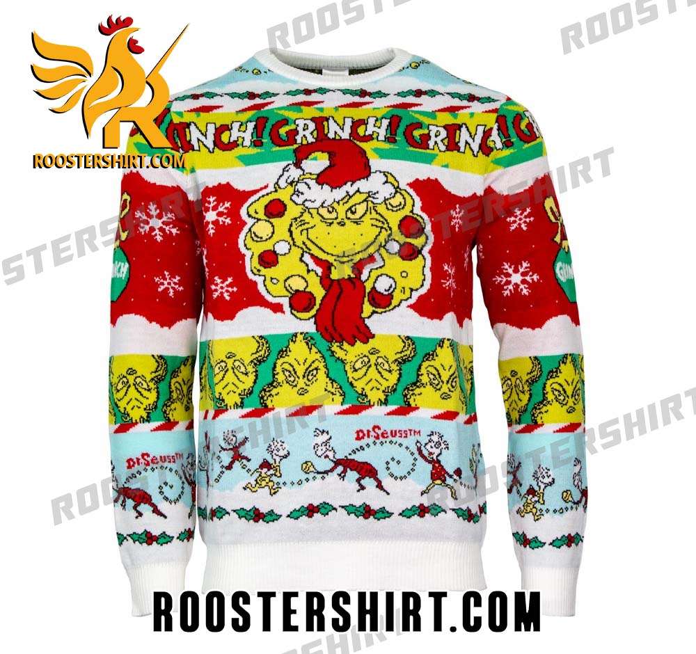 Official The Grinch 'Merry Grinchmas' Christmas Jumper Ugly Sweater