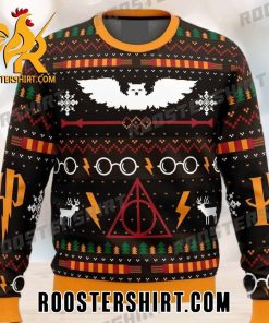 Owl Deathly Hallows Harry Potter Ugly Christmas Sweater