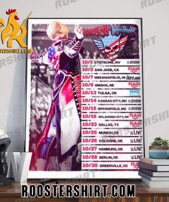 Quality American Nightmare Cody Rhodes WWE Wrestler Schedule In October Poster Canvas