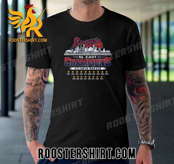 Quality Atlanta Braves Skyline Players Name Nl East Champions 2023 Unisex T-Shirt