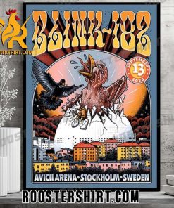 Quality Blink 182 Stockholm Sweden Event At Avicii Arena Poster Canvas