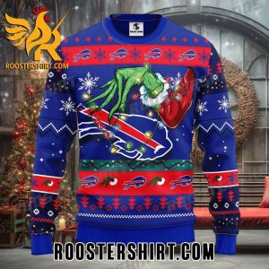 Quality Buffalo Bills Grinch Christmas Ugly Sweater For NFL Fans