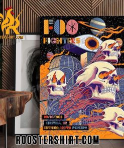 Quality Foo Fighters Curitiba BR Estadio Couto Pereira September 7th 2023 Poster Canvas