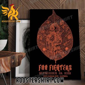 Quality Foo Fighters Santa Barbara Bowl California Poster Canvas