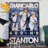 Quality Giancarlo Stanton Blast No 400 Gives The New York Yankees The Lead MLB Poster Canvas