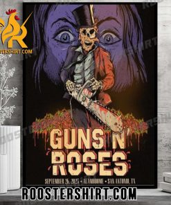 Quality Guns N Roses Alamodome San Antonio TX North America Tour 2023 Poster Canvas