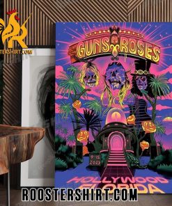 Quality Guns N Roses Hollywood Florida North America Tour 2023 Poster Canvas