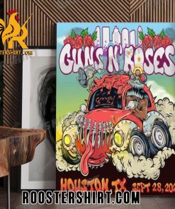 Quality Guns N Roses Houston TX September 28th North America Tour 2023 Poster Canvas