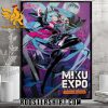 Quality Hatsune Miku World Concert Tour Series Miku EXPO 2024 North America Celebrate 10th Anniversary Poster Canvas