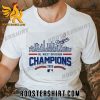 Quality Los Angeles Dodgers Skyline Players Name 2023 NL Division Champions Unisex T-Shirt