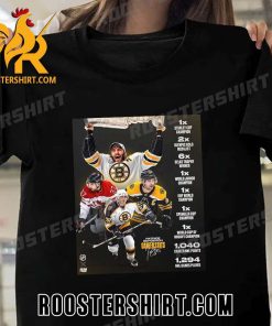 Quality Patrice Bergeron Career Stats NHL Boston Bruins All Title And Signature T-Shirt