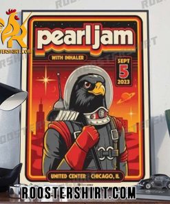 Quality Pearl Jam With Inhaler Sept 5 2023 United Center Chicago Event IL Poster Canvas