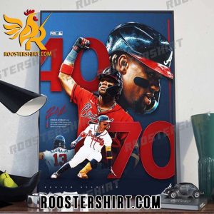 Quality Ronald Acuna Jr The First Player To Make MLB History Poster Canvas