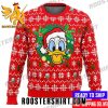 Quality Santa Donald Duck Face Disney Ugly Christmas Sweater