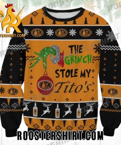 Quality The Grinch Stole My Tito’s Xmas Ugly Sweater