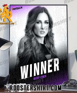 Rebecca Quin Becky Lynch Winner WWE Payback Poster Canvas