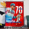 Ronald Acuna Jr Is The Founding Member Of The 40-70 Club Poster Canvas