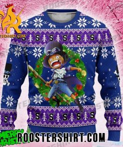 Sabo One Piece Anime Ugly Christmas Sweater