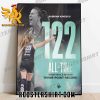Sabrina Ionescu 122 All Time WNBA Single Season Three Point Record Poster Canvas