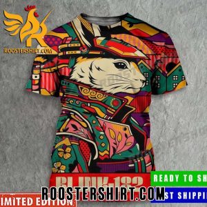 Samurai Rabbit Blink 182 Oslo Spektrum Shirt 3D All Over Print