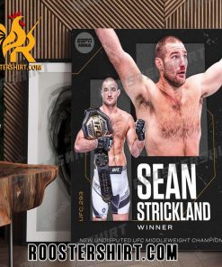 Sean Strickland is the new UFC middleweight champion UFC 293 Poster Canvas