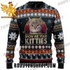 Show Me Your Kitties Ugly Cat Christmas Sweater