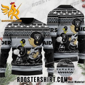 Snoopy And Friends Cosplay Las Vegas Raiders Player Ugly Sweater