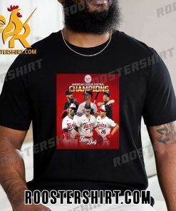 THE MINNESOTA TWINS ARE THE 2023 AMERICAN LEAGUE CENTRAL CHAMPS T-SHIRT