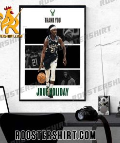 Thank You Jrue Holiday Best Player Milwaukee Bucks Poster Canvas