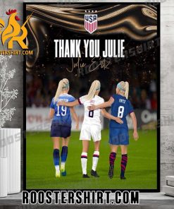 Thank You Julie Ertz Signature US Womens National Soccer Team Poster Canvas